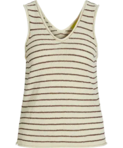 Amara topp knit, beige/brun