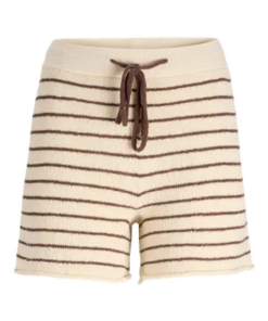 Amara knit shorts, beige/brun