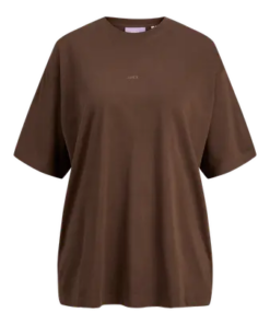 Andrea loose logo tee brun