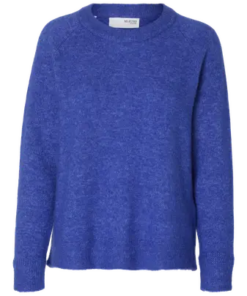 Lulu o-neck knit blå