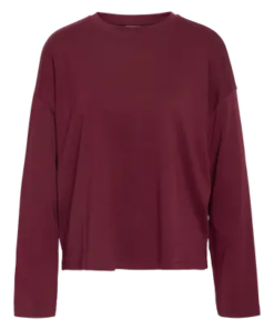 Mocca regular top burgundy