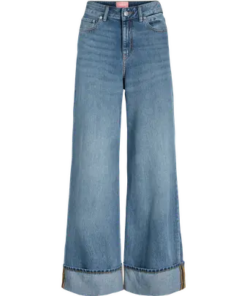 Tokyo wide fold medium denim