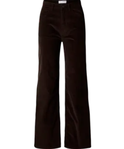 Runa wide cord jeans brun