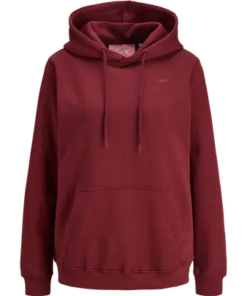 Abbie hood vinrød