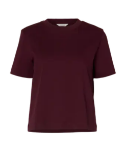 Essential boxy tee fig - S