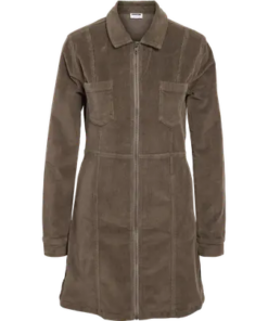 Nise slim zip kjole,morel