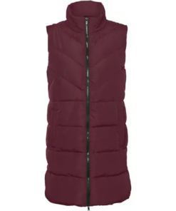 Dalcon vest, vinrød