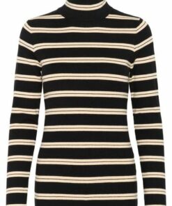 Spina rolleneck,sort/beige