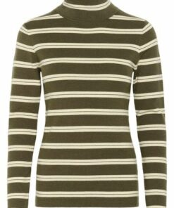 Spina rollerneck, grønn/ beige