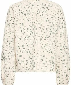 Anora bluse grønn blomst