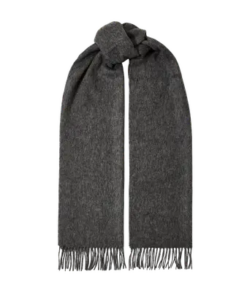 Time wool scarf grey