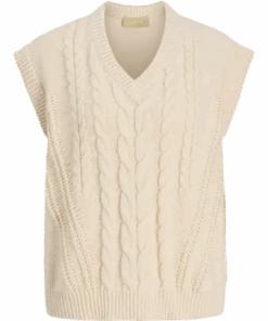 Josie vest knit offhwite