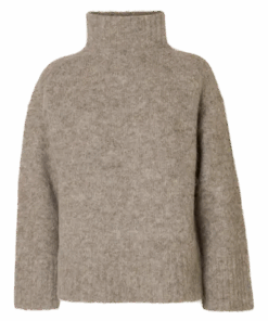 Gabriella knit high neck grå