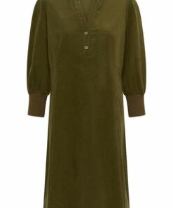 Rhaena dress cord grønn