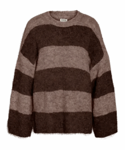 Sutton knit genser brun/brun melert