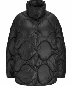 Stella quilted jakke sort