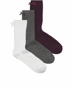 Mimi 3-pack basic sokk med sløyfe