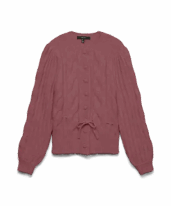 Lisa string cardigan rose brown