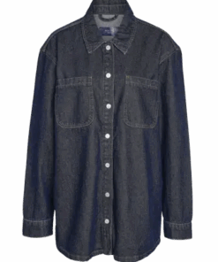 Alva denim shacket dark blue denim