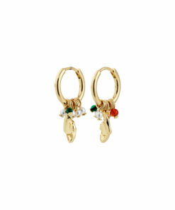 Sense øredobber gullbelagt/multi