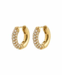 Tatum små hoops gullbelagt