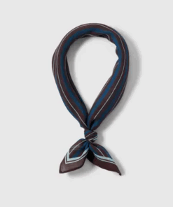 Fria wool skjerf Brunt/blått