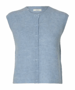 Lulu o-neck vest lys blå