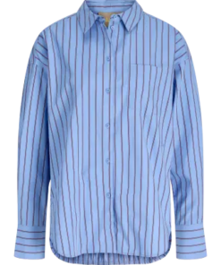 Jamie poplin shirt blue striped