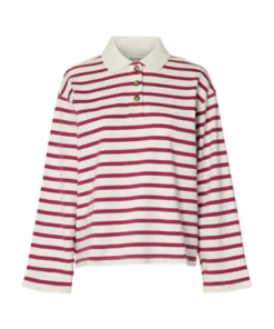 Wada stripete genser rosa/hvit