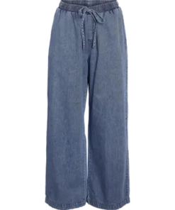 Enza wide pants denim blue
