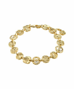 Fire armbånd gullbelagt