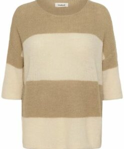 Tuesday genser whit pepper and cream striper