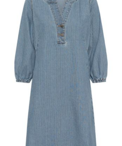 Ayan kjole blå/hvit