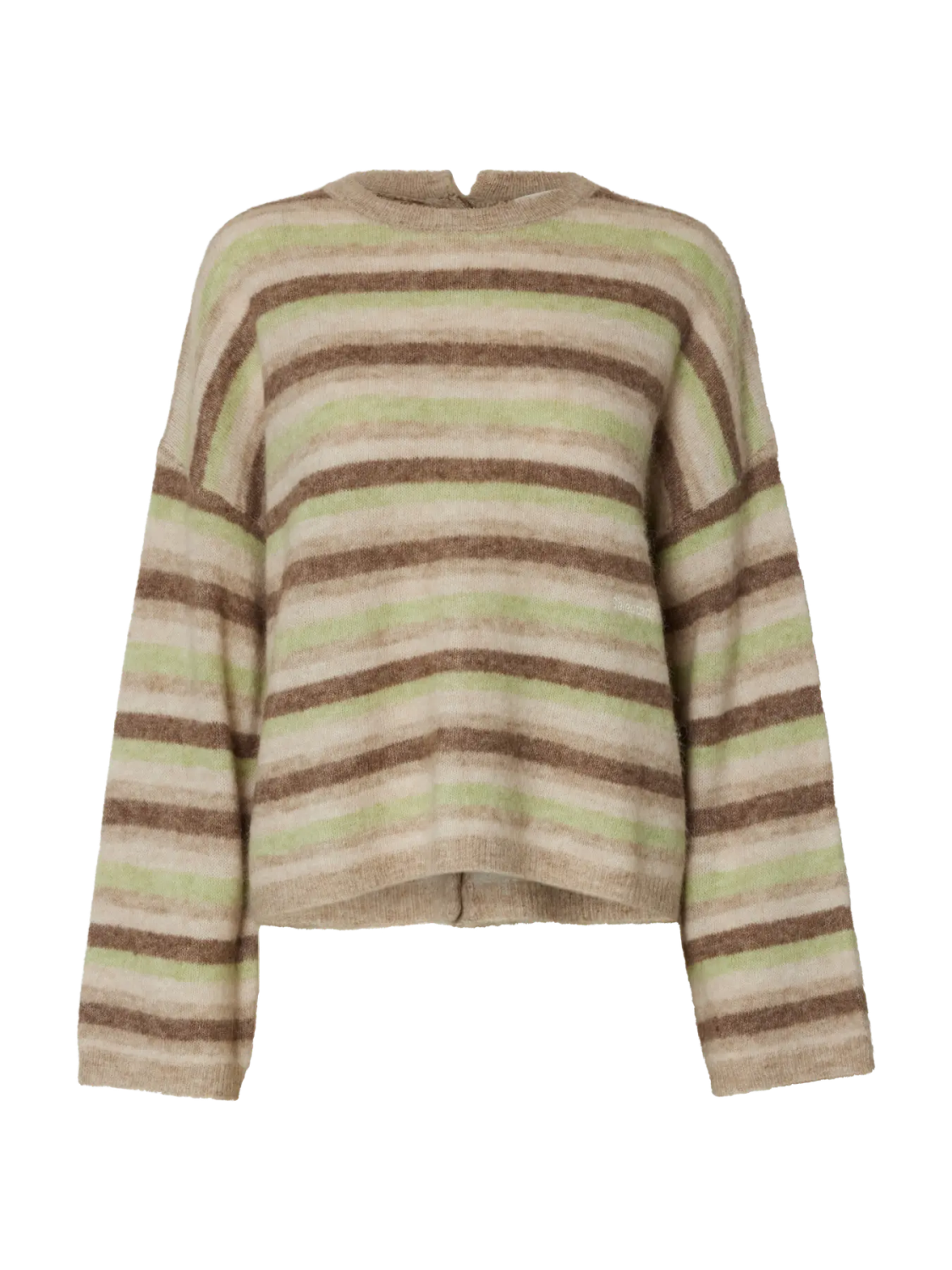 Lulu stripete genser med knapper i rygg