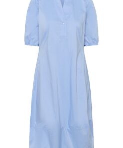 Antoinett placket kjole lys blå