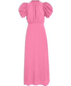 Alica kjole med puff arm, rosa