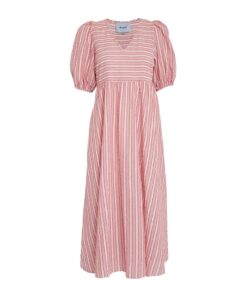 Fia dress røde striper