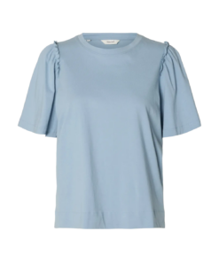 Penople ruffle tee lys blå