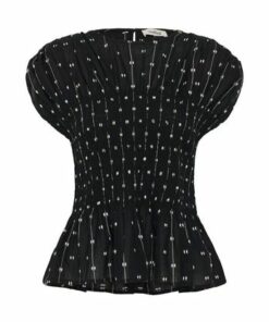 Amalie bluse sort/hvit