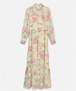 Iris maxi kjole blomster