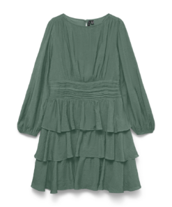 Lise Boatneck kort kjole grønn