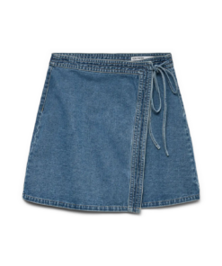 Liza wrap denim skjørt