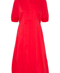 Antoinett placket kjole rød
