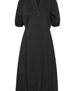 Antoinett placket kjole, sort