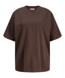 Andrea loose logo t-skjorte brun