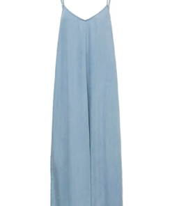 Nelly strap kjole kjole-Light vevet blå