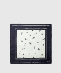 Sara silke skjerf hvit