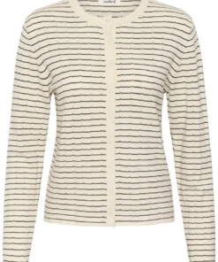 Spina cardigan hvit/sort