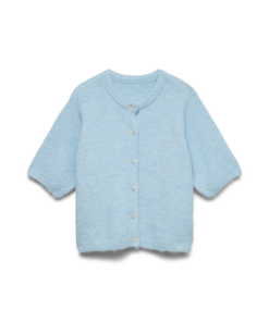 Kara 2/4 o-neck cardigan turquoise