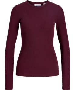 Freya ribbet t-skjorte lilla